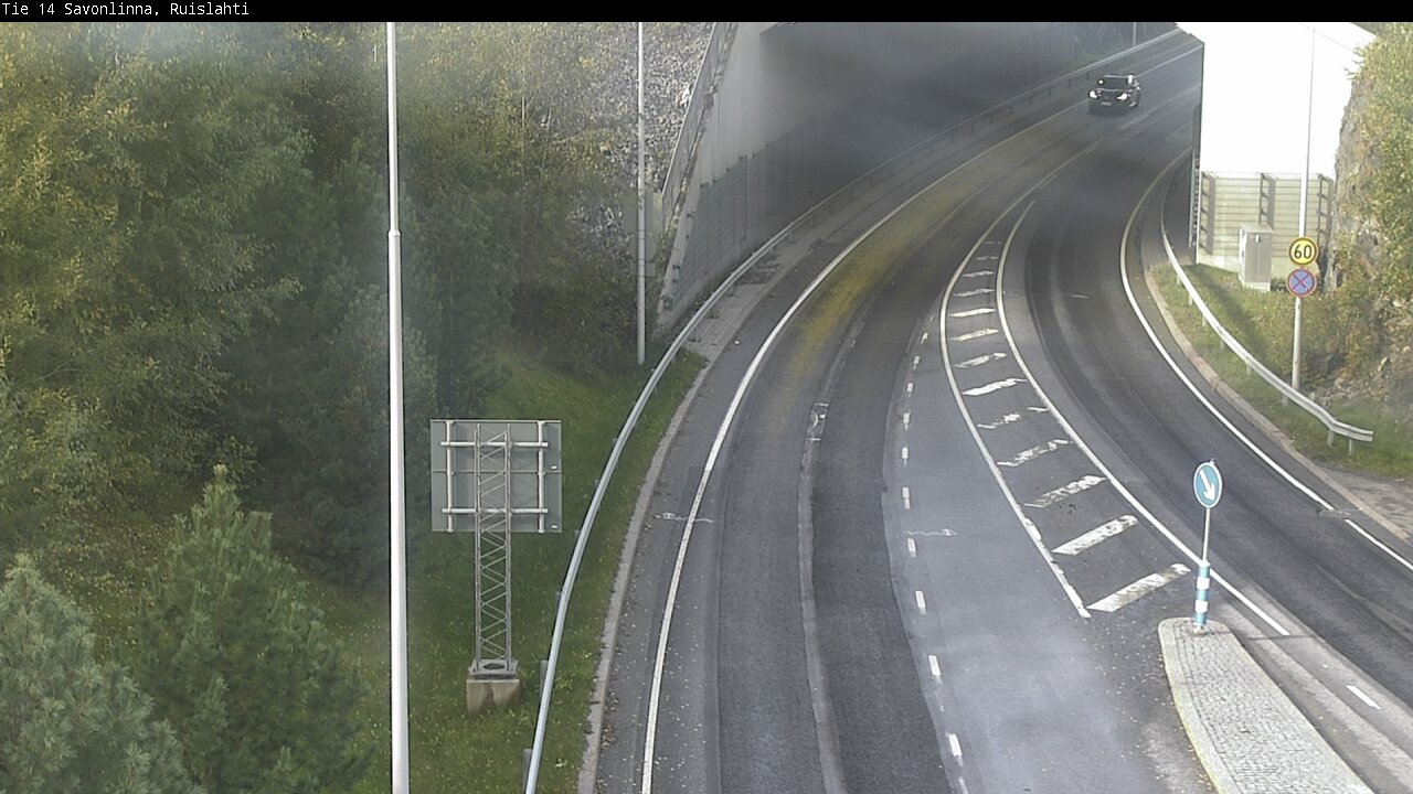 Weather Camera Image Väg 14 Nyslott, Ruislahti, Savonlinna, Etelä-Savo