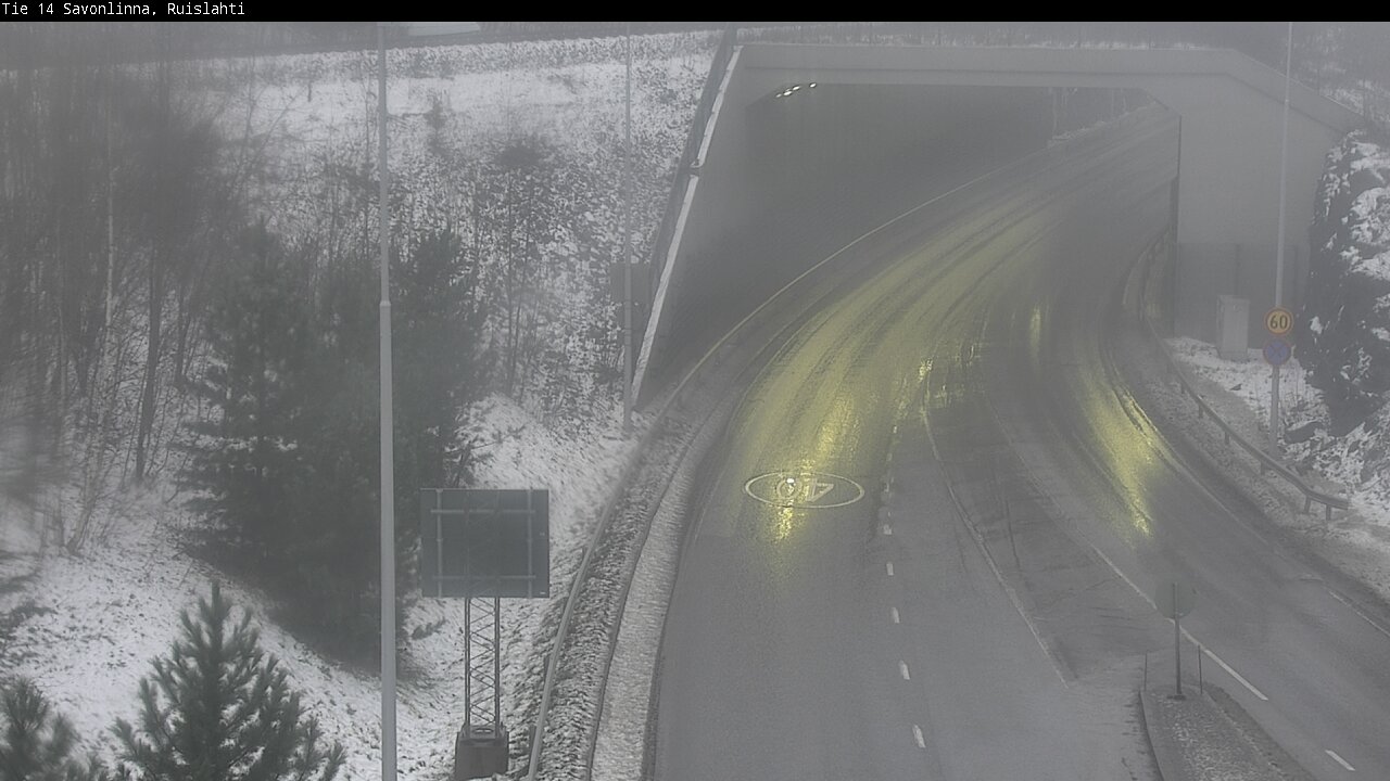 Weather Camera Image Väg 14 Nyslott, Ruislahti, Savonlinna, Etelä-Savo