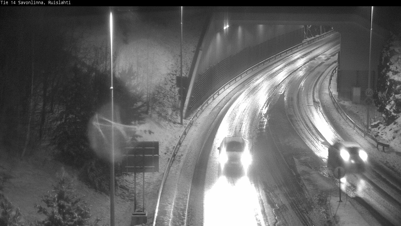 Weather Camera Image Väg 14 Nyslott, Ruislahti, Savonlinna, Etelä-Savo