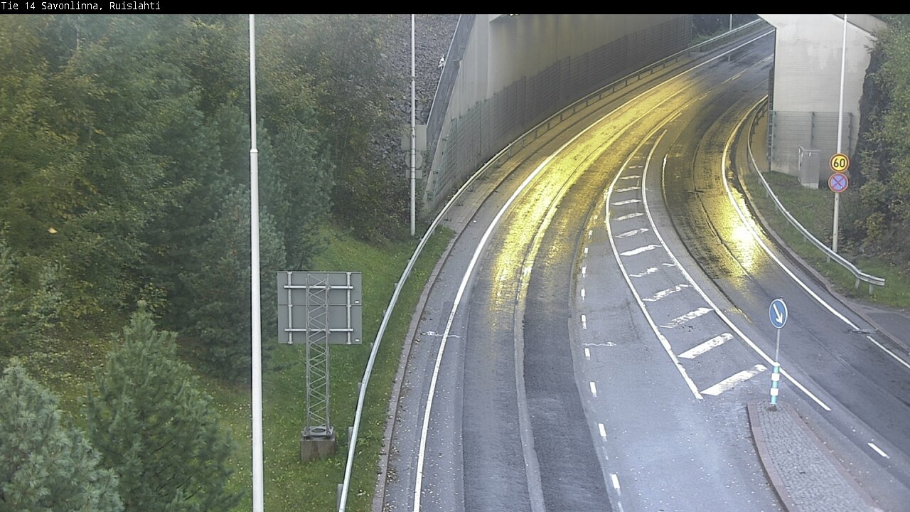 Weather Camera Image Väg 14 Nyslott, Ruislahti, Savonlinna, Etelä-Savo