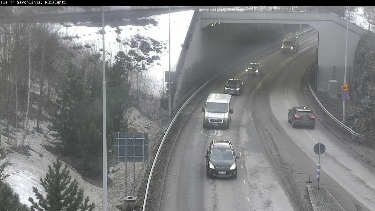 Weather Camera Image Road 14 Savonlinna, Ruislahti, Savonlinna, Etelä-Savo