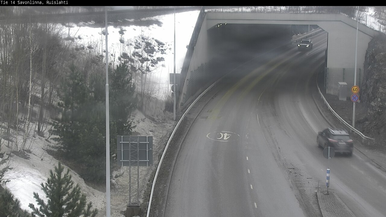 Weather Camera Image Väg 14 Nyslott, Ruislahti, Savonlinna, Etelä-Savo