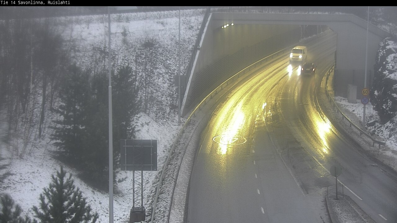 Weather Camera Image Väg 14 Nyslott, Ruislahti, Savonlinna, Etelä-Savo