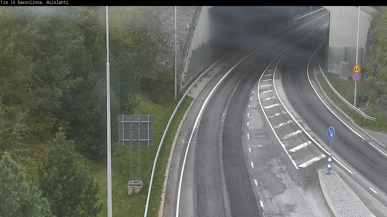 Weather Camera Image Väg 14 Nyslott, Ruislahti, Savonlinna, Etelä-Savo