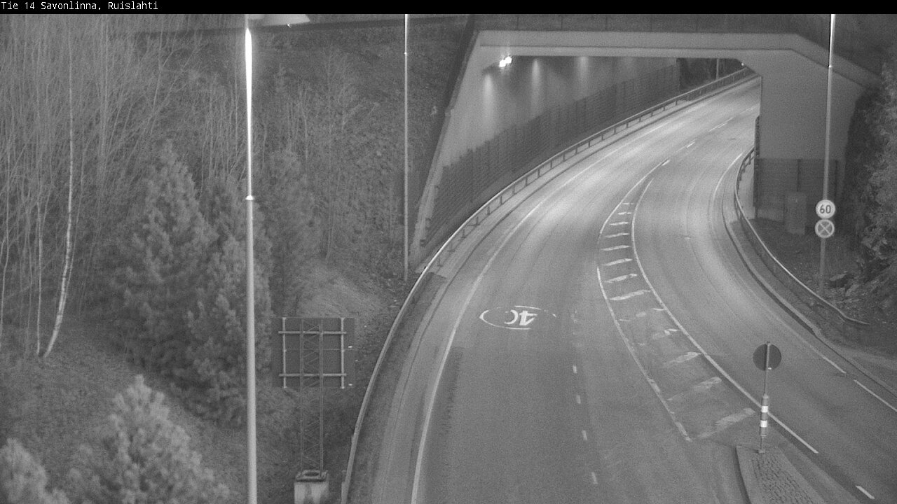 Weather Camera Image Road 14 Savonlinna, Ruislahti, Savonlinna, Etelä-Savo