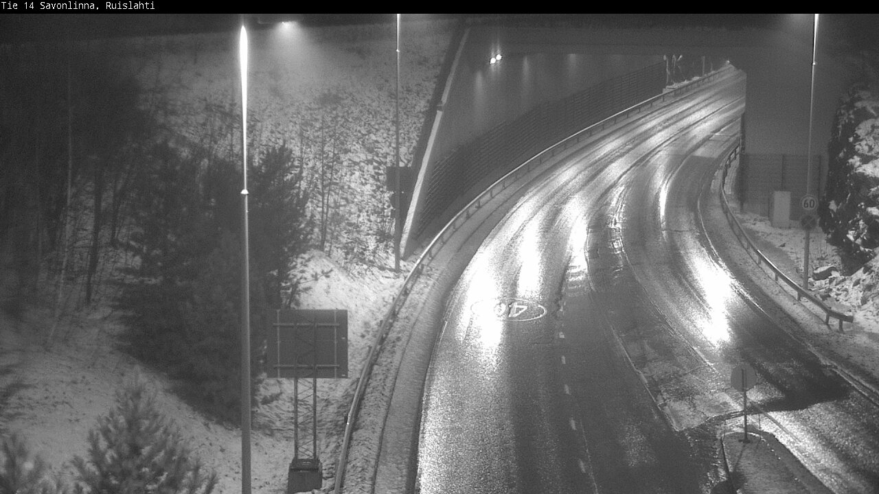 Weather Camera Image Väg 14 Nyslott, Ruislahti, Savonlinna, Etelä-Savo
