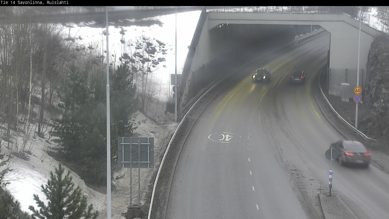 Weather Camera Image Väg 14 Nyslott, Ruislahti, Savonlinna, Etelä-Savo