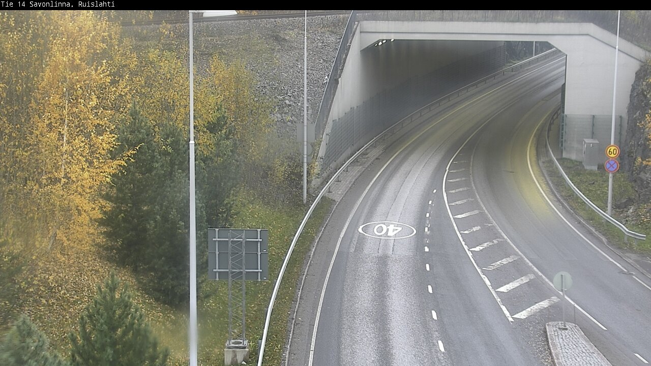 Weather Camera Image Väg 14 Nyslott, Ruislahti, Savonlinna, Etelä-Savo