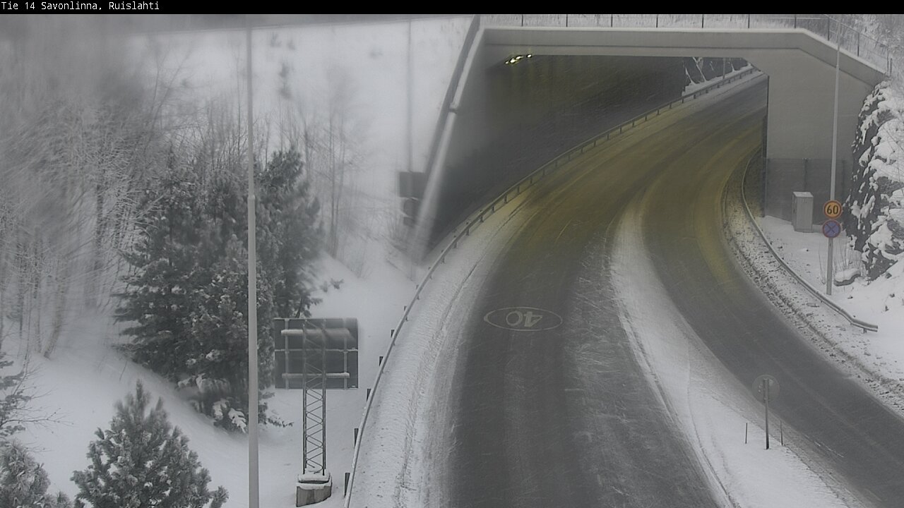 Weather Camera Image Road 14 Savonlinna, Ruislahti, Savonlinna, Etelä-Savo