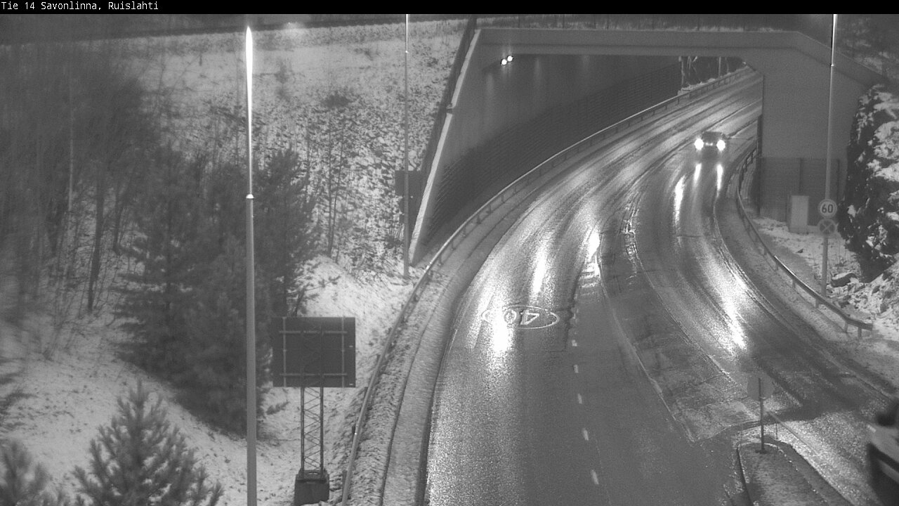 Weather Camera Image Väg 14 Nyslott, Ruislahti, Savonlinna, Etelä-Savo