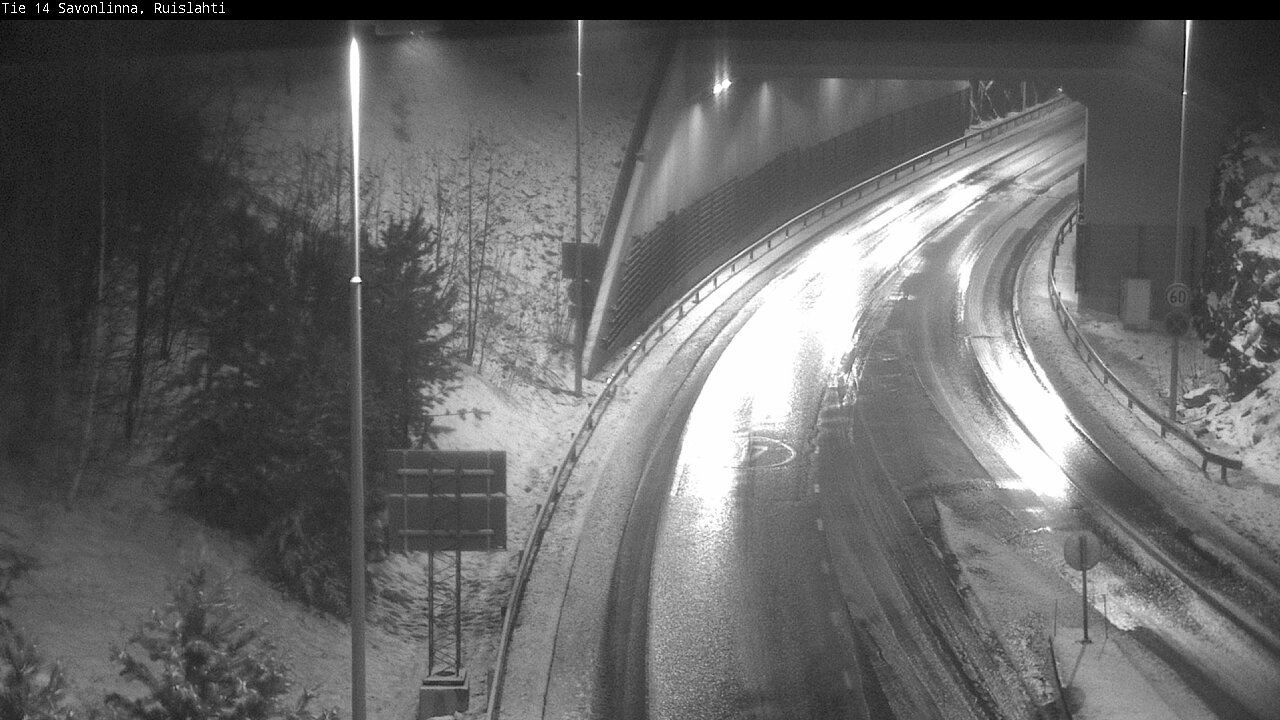 Weather Camera Image Väg 14 Nyslott, Ruislahti, Savonlinna, Etelä-Savo