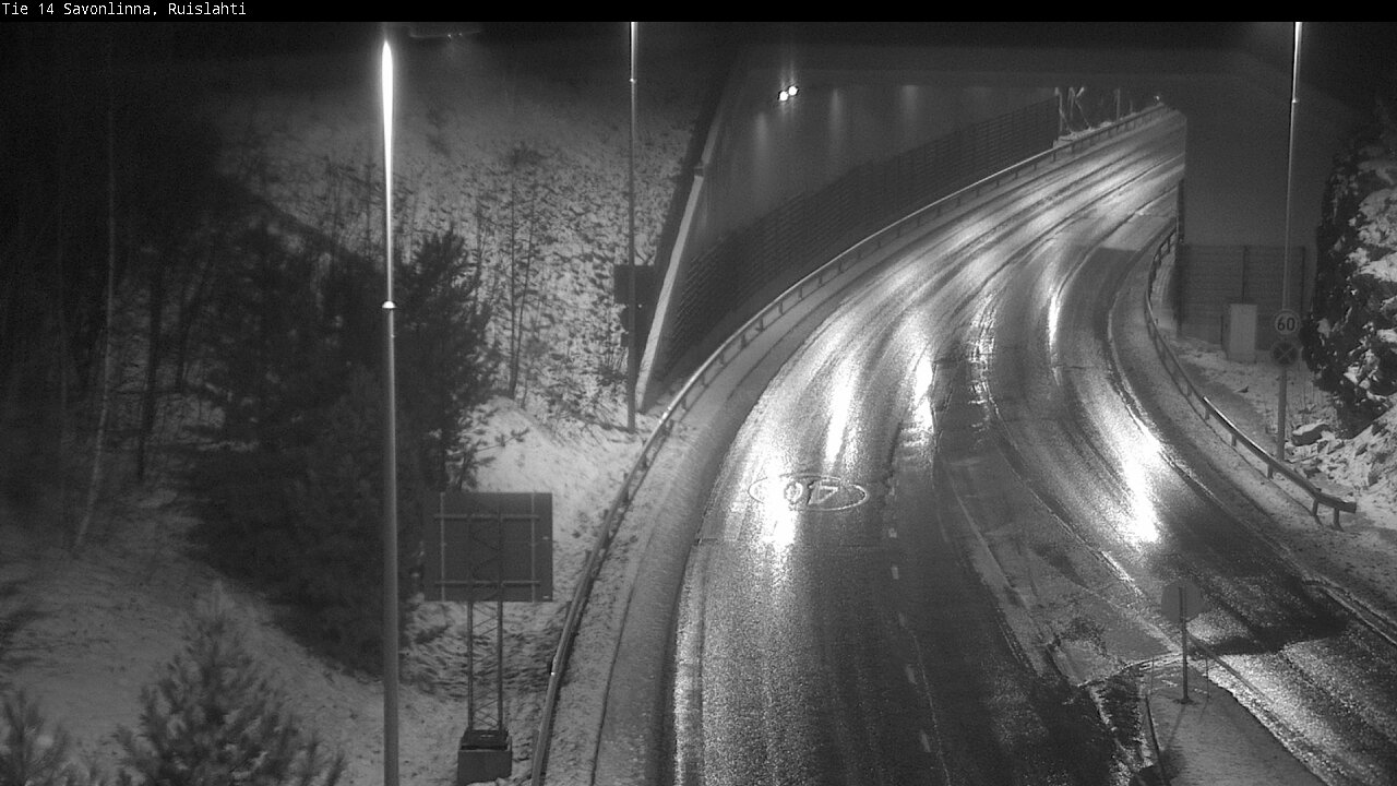Weather Camera Image Väg 14 Nyslott, Ruislahti, Savonlinna, Etelä-Savo
