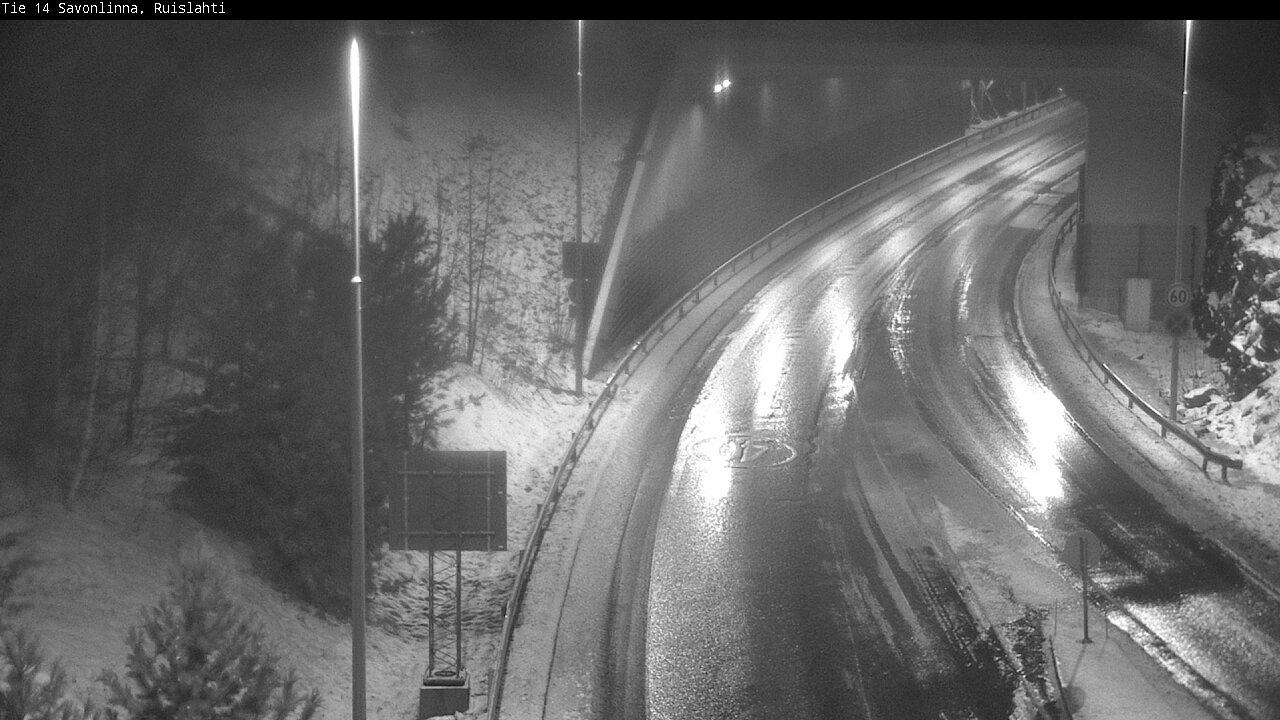Weather Camera Image Väg 14 Nyslott, Ruislahti, Savonlinna, Etelä-Savo