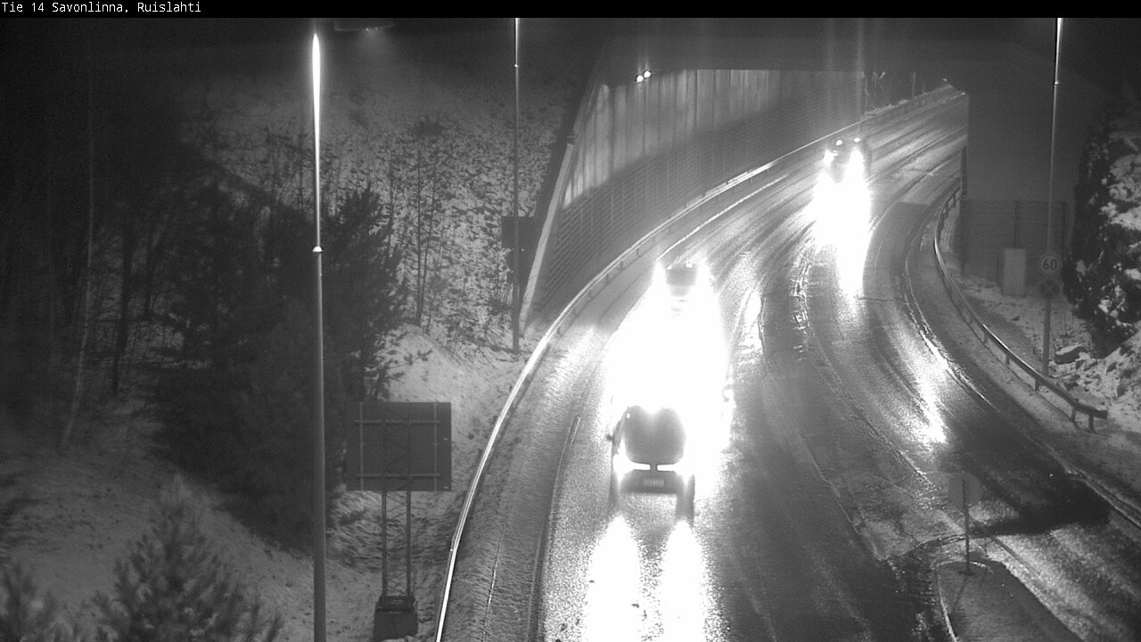 Weather Camera Image Väg 14 Nyslott, Ruislahti, Savonlinna, Etelä-Savo