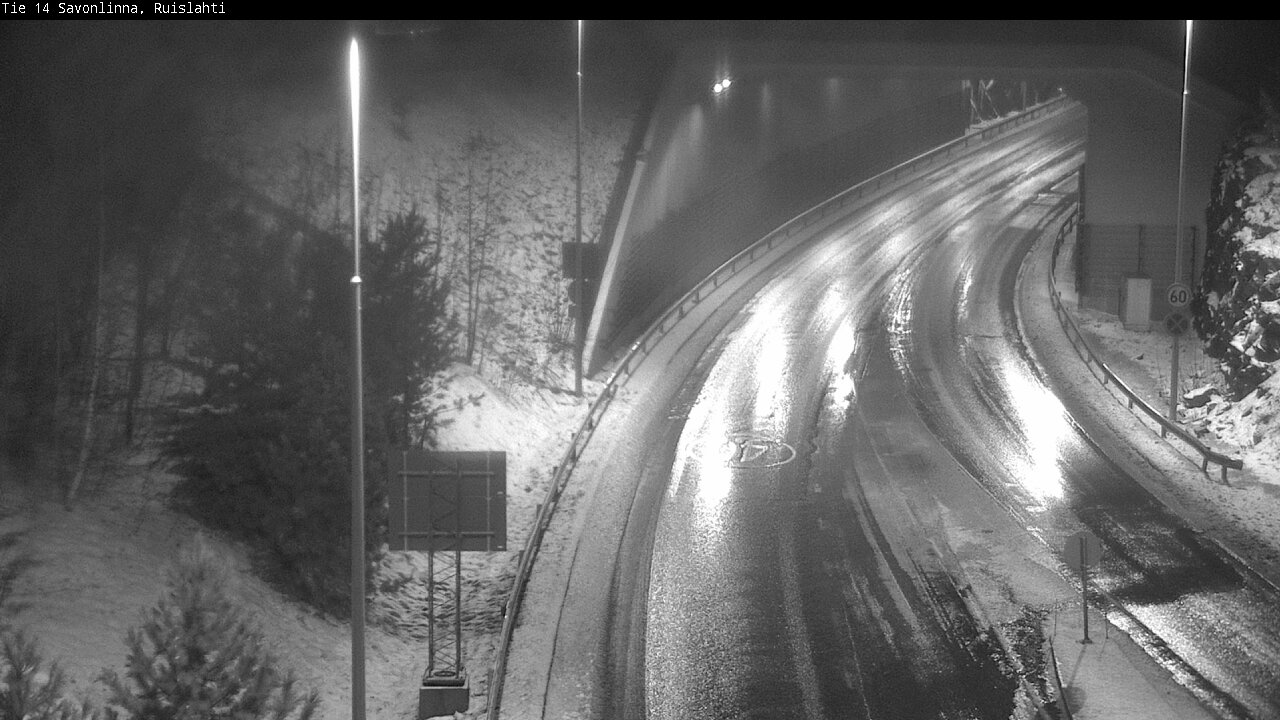 Weather Camera Image Väg 14 Nyslott, Ruislahti, Savonlinna, Etelä-Savo