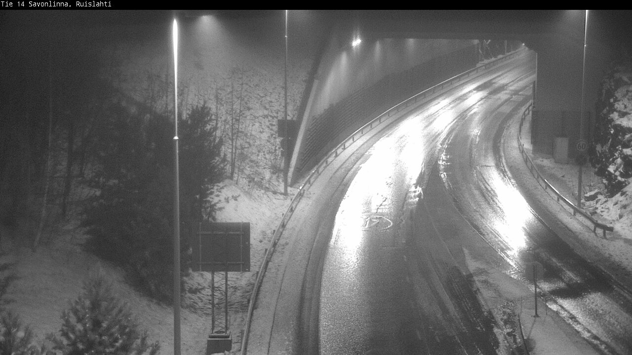 Weather Camera Image Väg 14 Nyslott, Ruislahti, Savonlinna, Etelä-Savo