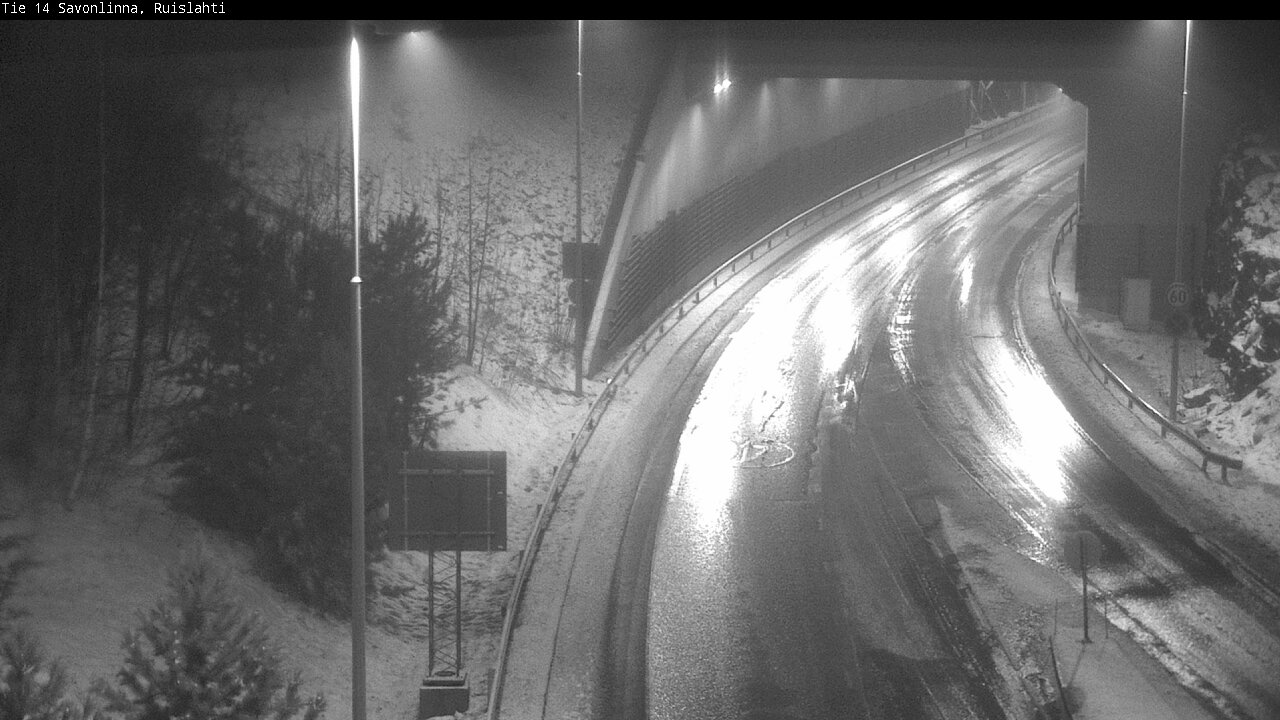 Weather Camera Image Väg 14 Nyslott, Ruislahti, Savonlinna, Etelä-Savo