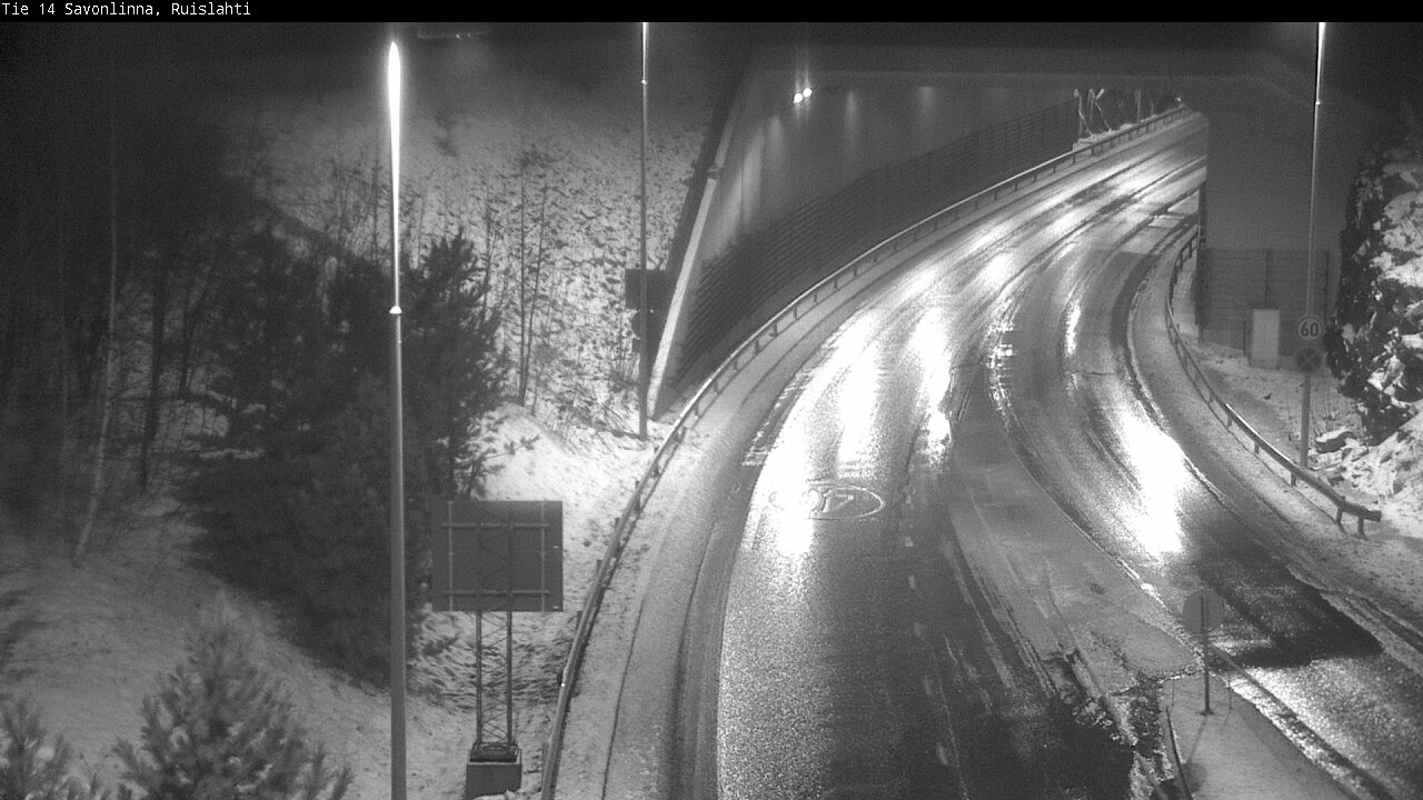 Weather Camera Image Väg 14 Nyslott, Ruislahti, Savonlinna, Etelä-Savo