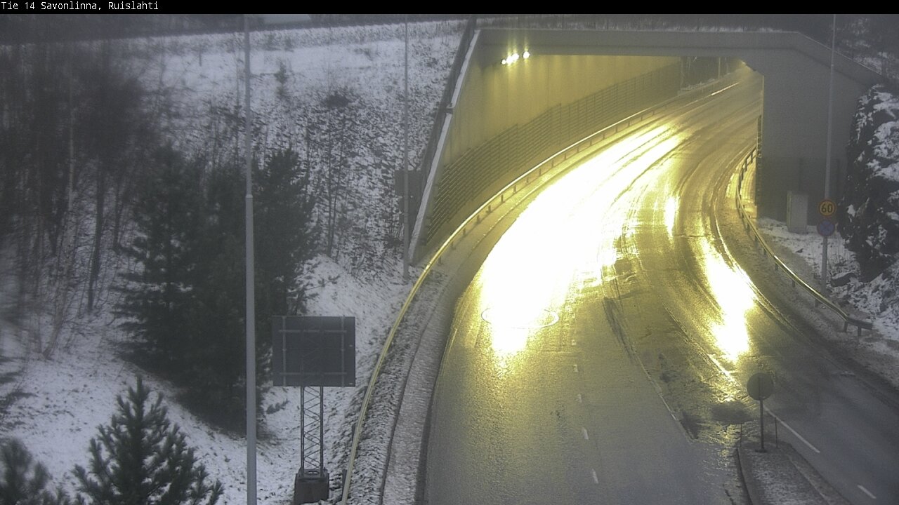 Weather Camera Image Väg 14 Nyslott, Ruislahti, Savonlinna, Etelä-Savo