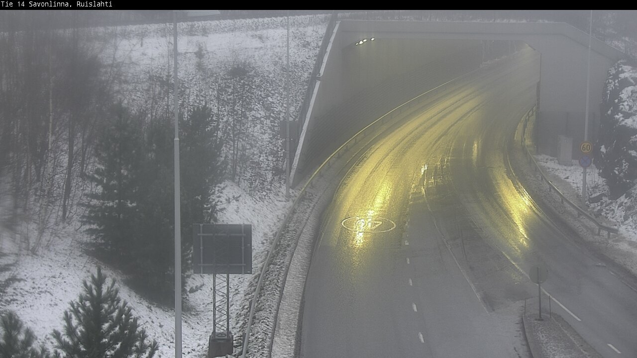 Weather Camera Image Väg 14 Nyslott, Ruislahti, Savonlinna, Etelä-Savo