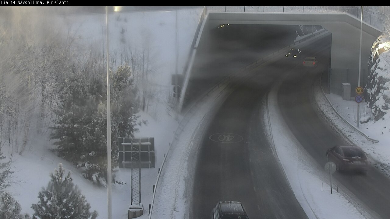 Weather Camera Image Road 14 Savonlinna, Ruislahti, Savonlinna, Etelä-Savo