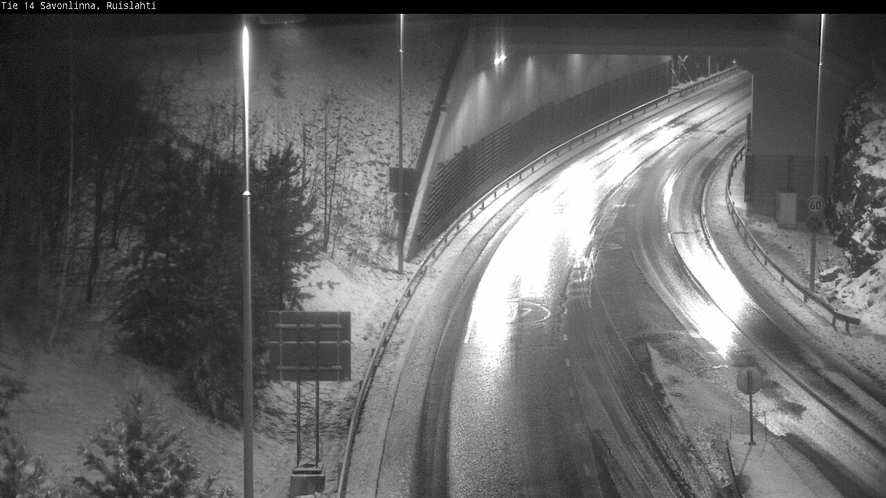 Weather Camera Image Väg 14 Nyslott, Ruislahti, Savonlinna, Etelä-Savo