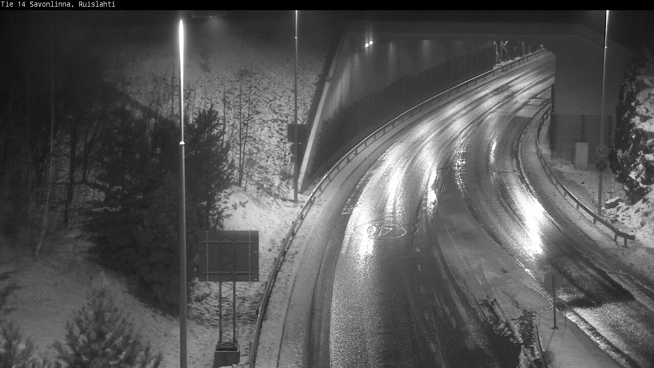 Weather Camera Image Väg 14 Nyslott, Ruislahti, Savonlinna, Etelä-Savo