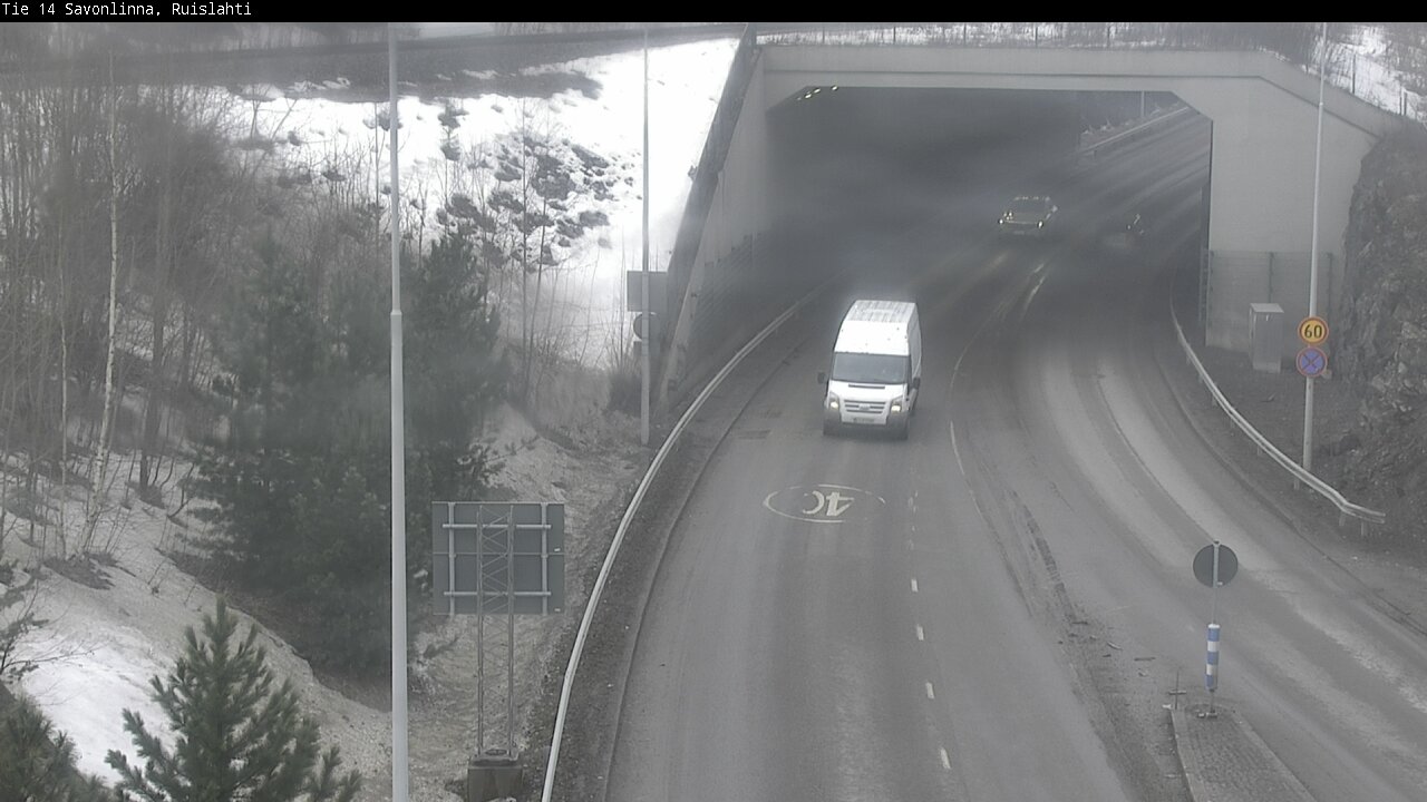 Weather Camera Image Väg 14 Nyslott, Ruislahti, Savonlinna, Etelä-Savo