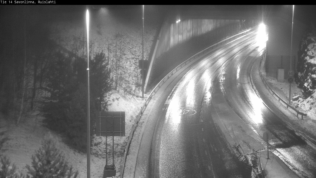Weather Camera Image Väg 14 Nyslott, Ruislahti, Savonlinna, Etelä-Savo