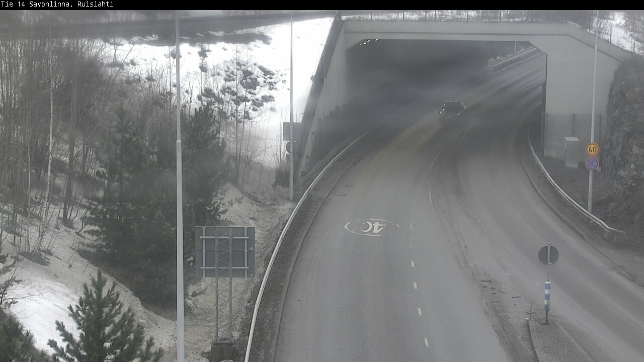 Weather Camera Image Väg 14 Nyslott, Ruislahti, Savonlinna, Etelä-Savo