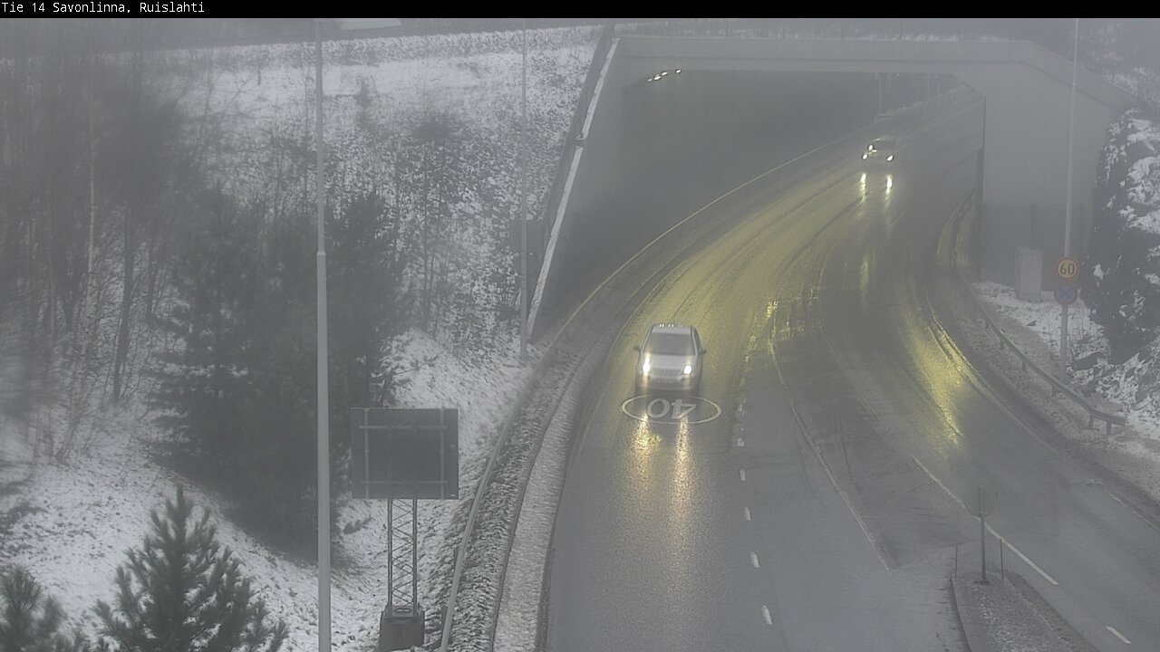 Weather Camera Image Väg 14 Nyslott, Ruislahti, Savonlinna, Etelä-Savo