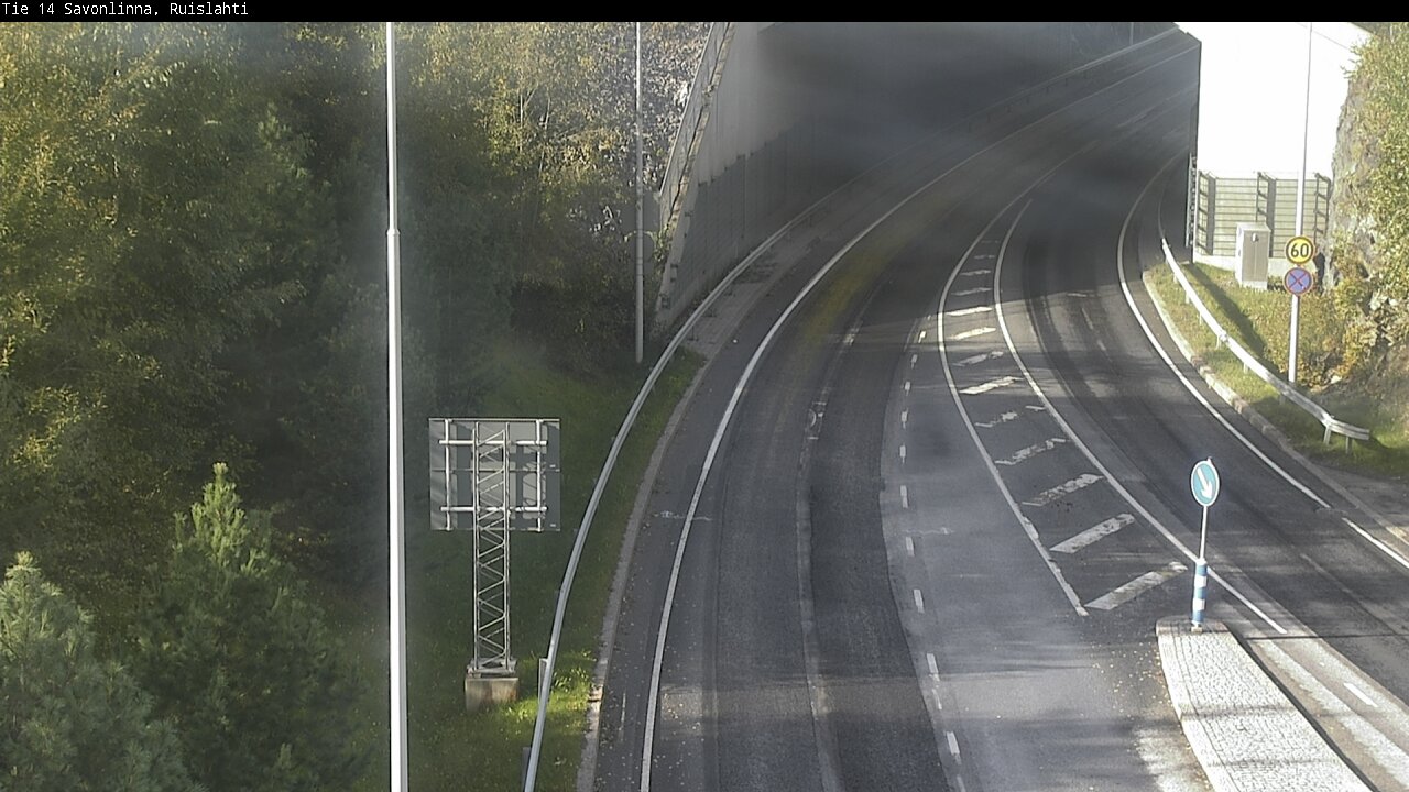 Weather Camera Image Väg 14 Nyslott, Ruislahti, Savonlinna, Etelä-Savo