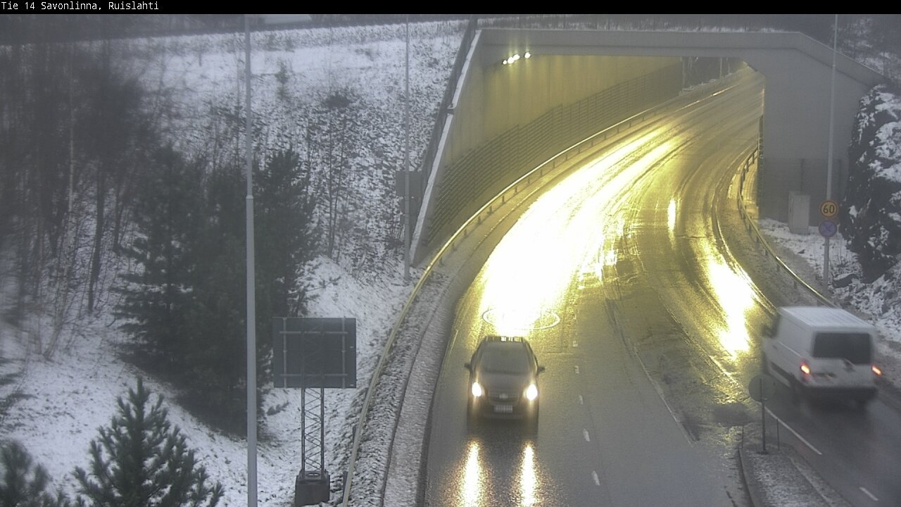 Weather Camera Image Väg 14 Nyslott, Ruislahti, Savonlinna, Etelä-Savo