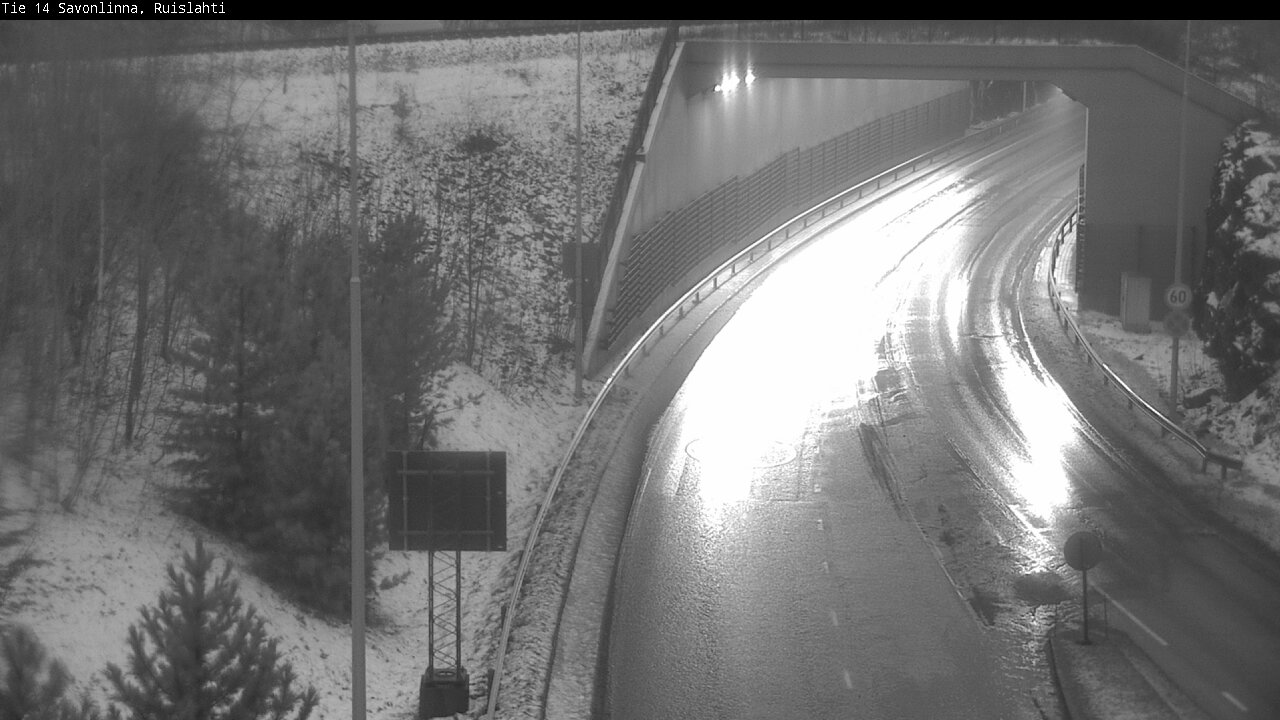 Weather Camera Image Väg 14 Nyslott, Ruislahti, Savonlinna, Etelä-Savo