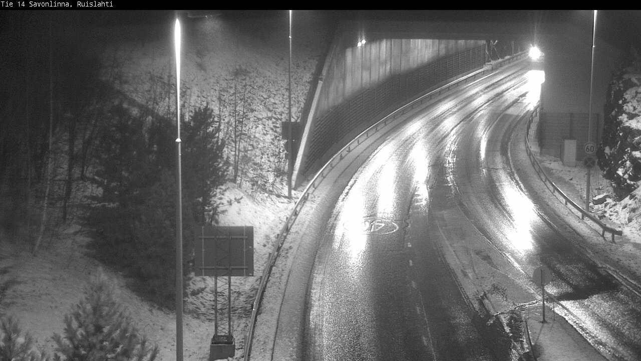 Weather Camera Image Väg 14 Nyslott, Ruislahti, Savonlinna, Etelä-Savo