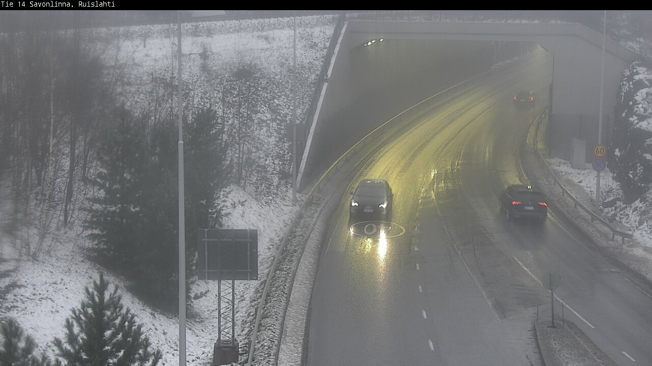 Weather Camera Image Väg 14 Nyslott, Ruislahti, Savonlinna, Etelä-Savo