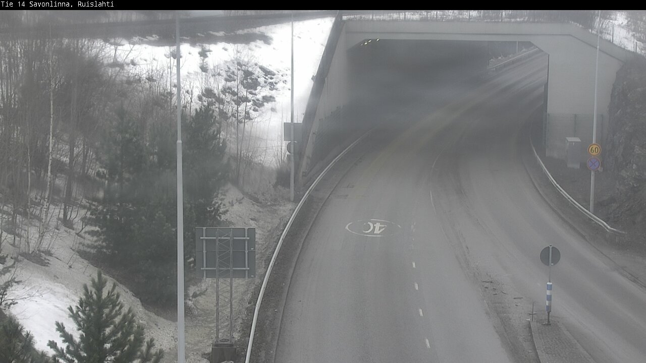 Weather Camera Image Väg 14 Nyslott, Ruislahti, Savonlinna, Etelä-Savo