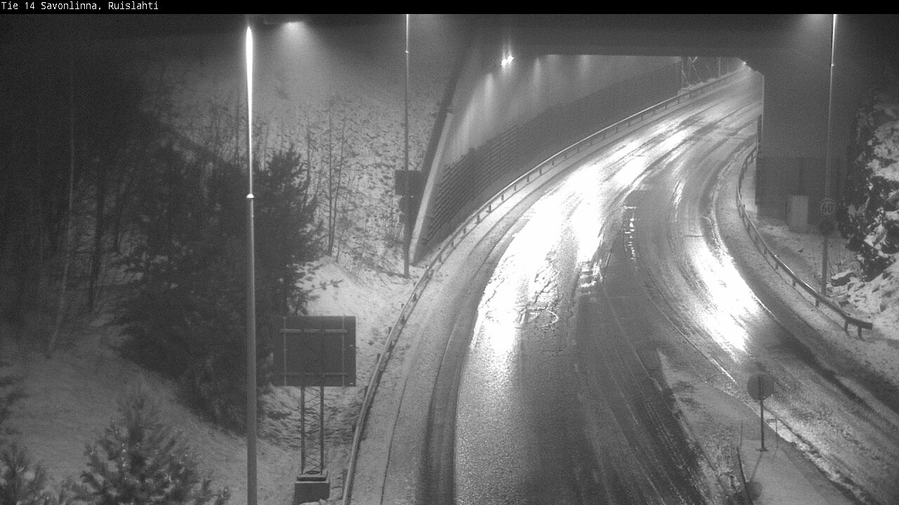 Weather Camera Image Väg 14 Nyslott, Ruislahti, Savonlinna, Etelä-Savo