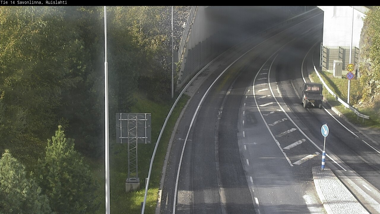 Weather Camera Image Väg 14 Nyslott, Ruislahti, Savonlinna, Etelä-Savo