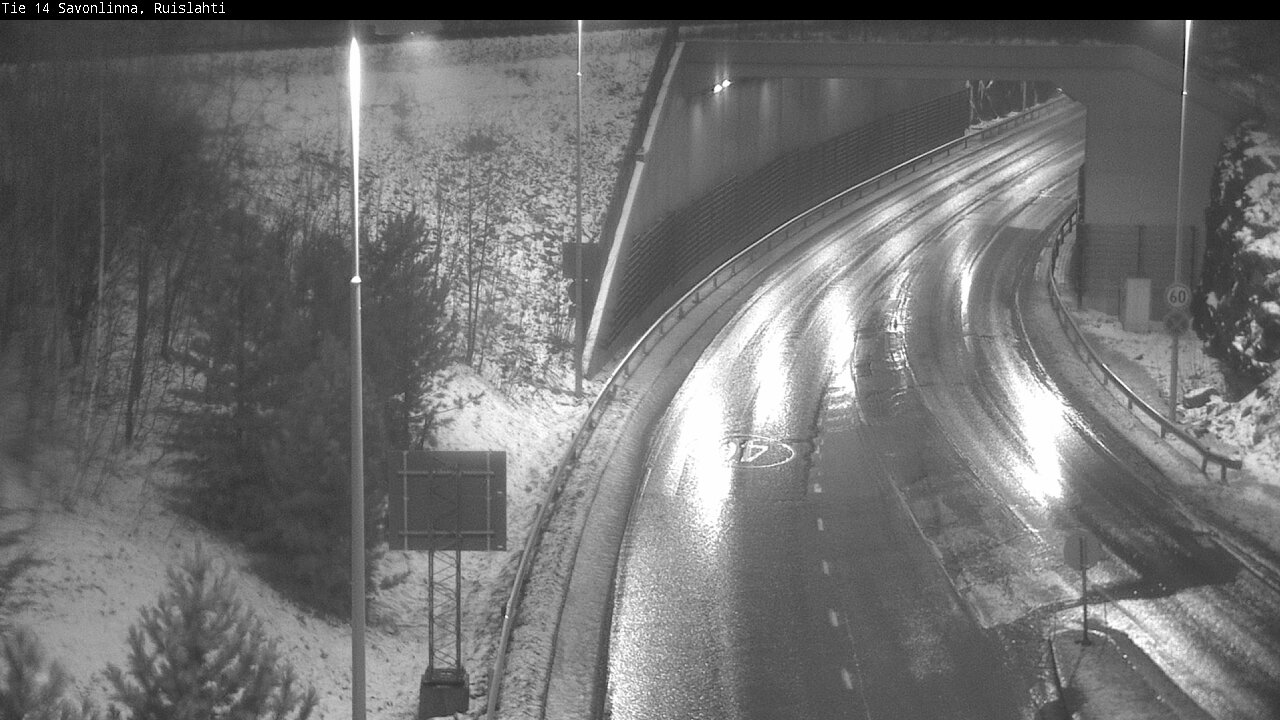 Weather Camera Image Väg 14 Nyslott, Ruislahti, Savonlinna, Etelä-Savo
