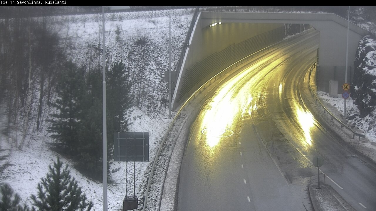 Weather Camera Image Väg 14 Nyslott, Ruislahti, Savonlinna, Etelä-Savo