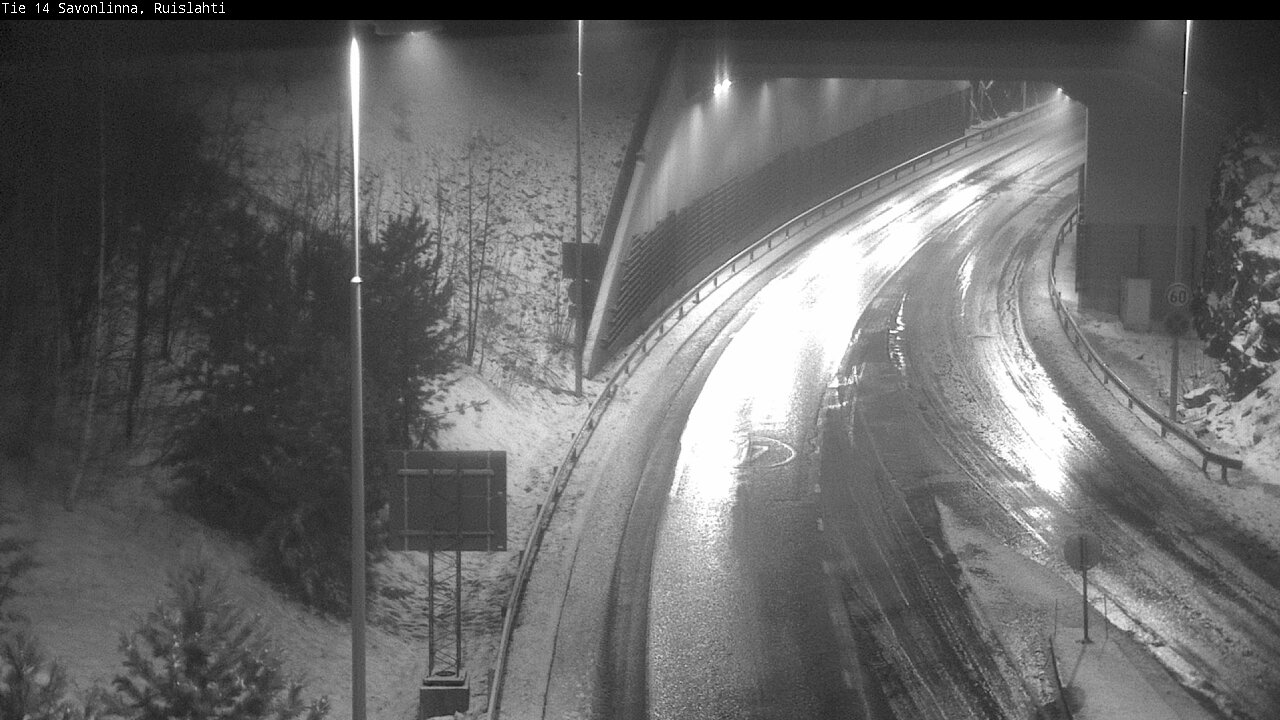 Weather Camera Image Väg 14 Nyslott, Ruislahti, Savonlinna, Etelä-Savo