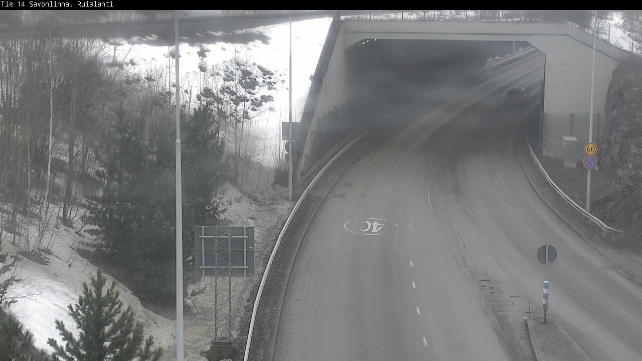 Weather Camera Image Väg 14 Nyslott, Ruislahti, Savonlinna, Etelä-Savo