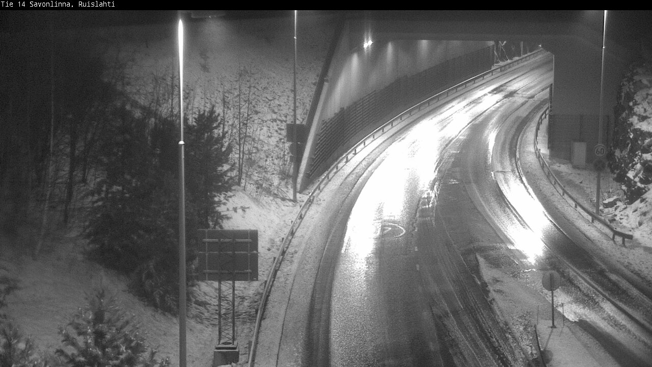 Weather Camera Image Väg 14 Nyslott, Ruislahti, Savonlinna, Etelä-Savo