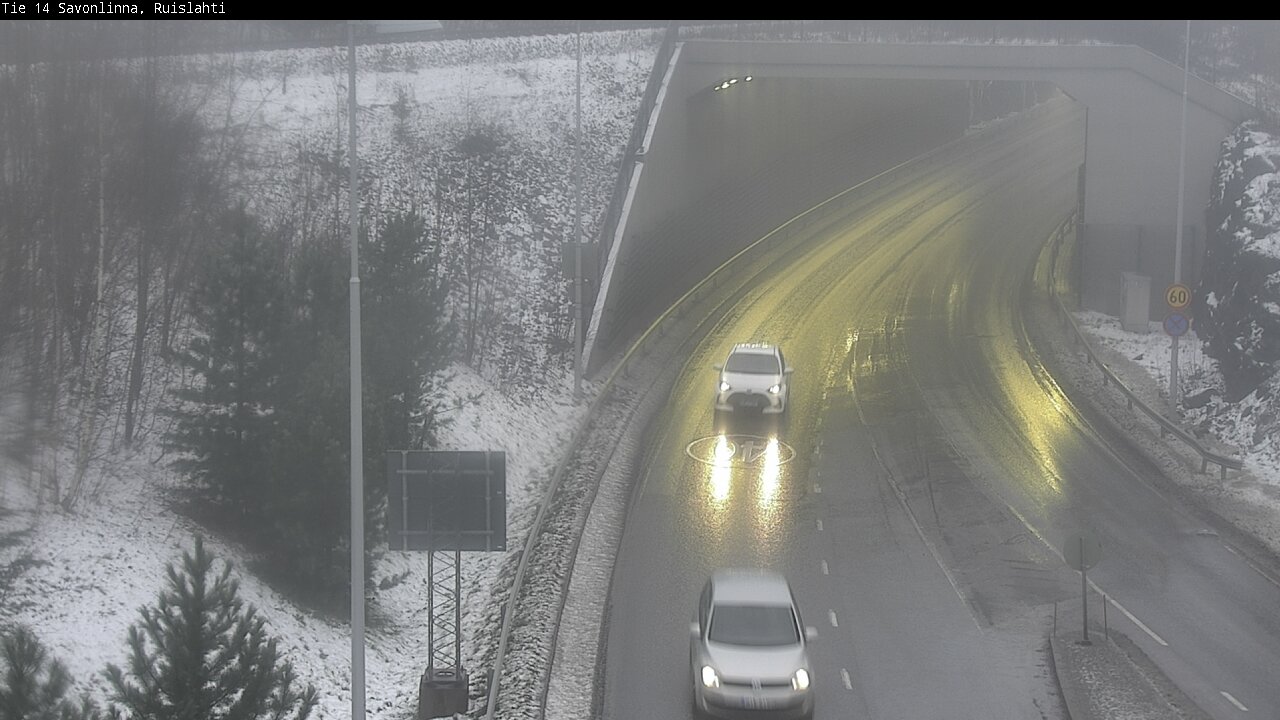 Weather Camera Image Väg 14 Nyslott, Ruislahti, Savonlinna, Etelä-Savo