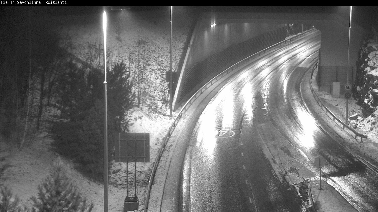 Weather Camera Image Väg 14 Nyslott, Ruislahti, Savonlinna, Etelä-Savo