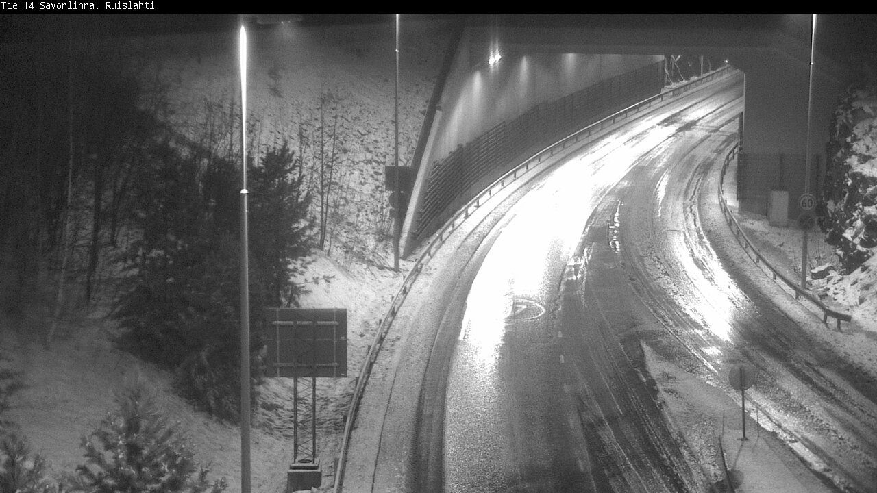 Weather Camera Image Väg 14 Nyslott, Ruislahti, Savonlinna, Etelä-Savo