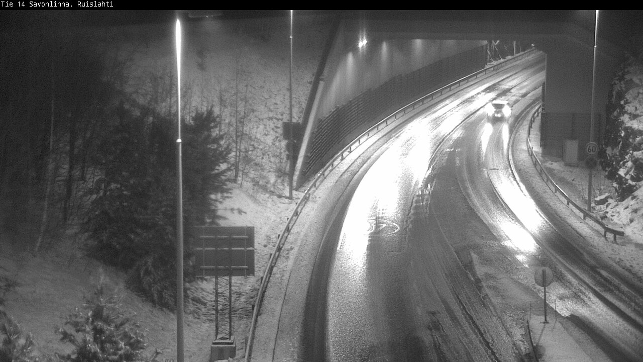 Weather Camera Image Väg 14 Nyslott, Ruislahti, Savonlinna, Etelä-Savo