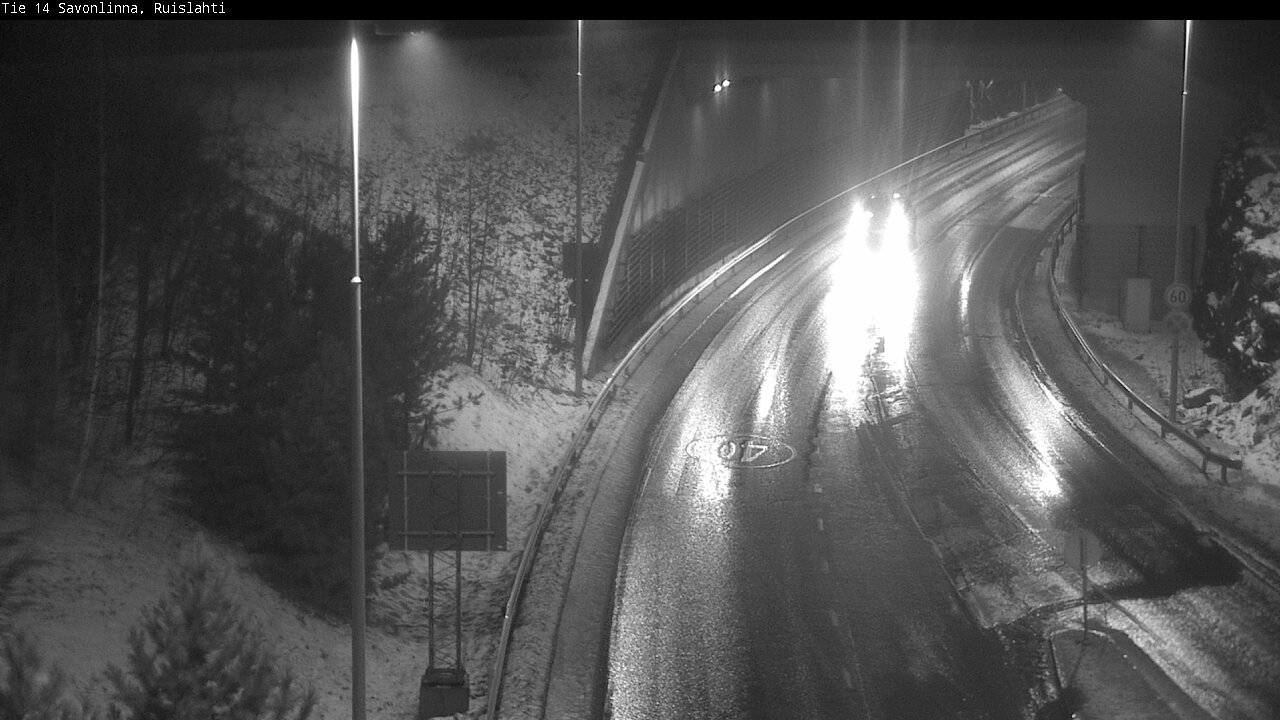 Weather Camera Image Väg 14 Nyslott, Ruislahti, Savonlinna, Etelä-Savo