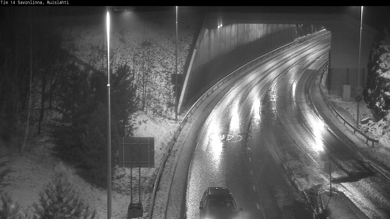 Weather Camera Image Väg 14 Nyslott, Ruislahti, Savonlinna, Etelä-Savo